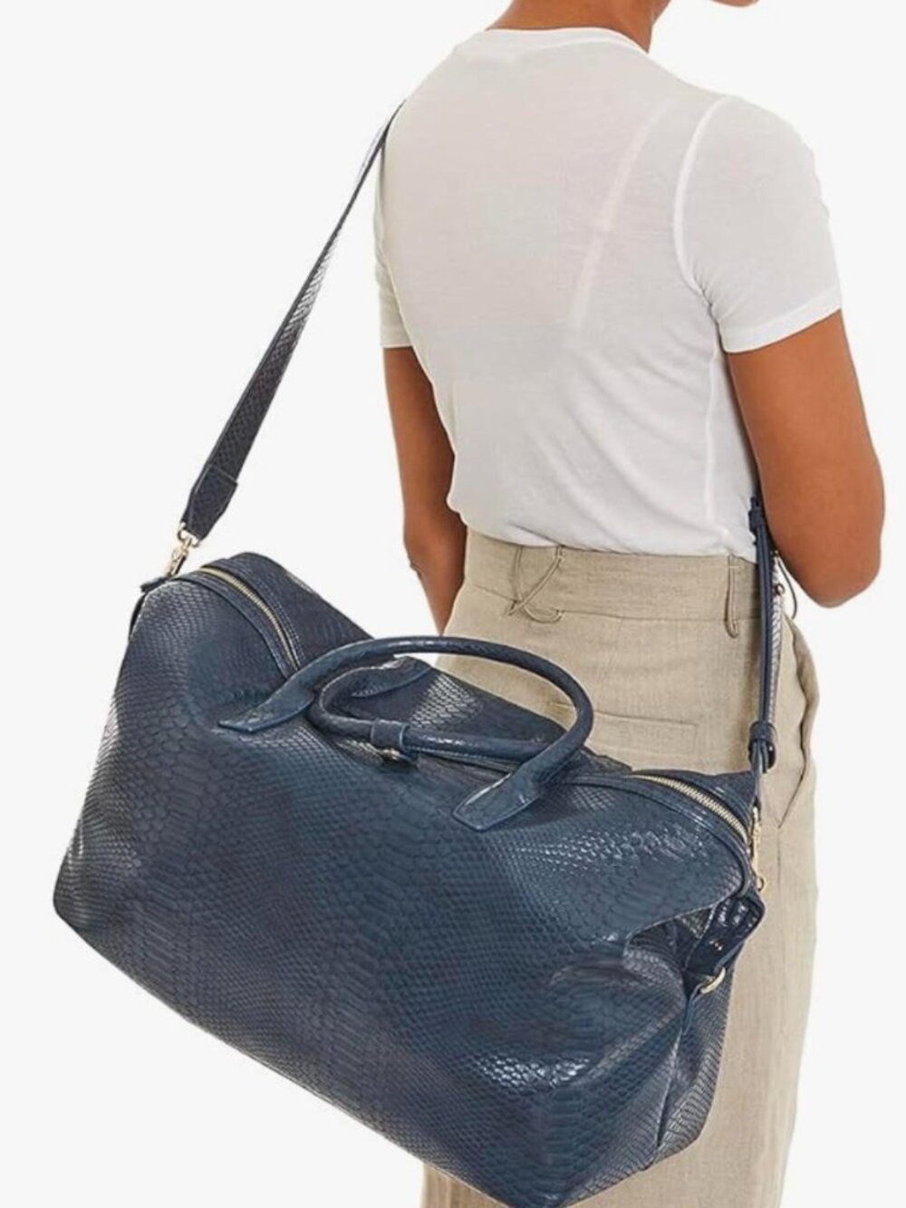 Lulu Dharma Weekender Travel/Duffle Bag Carry-On Luggage With Crossbody Strap